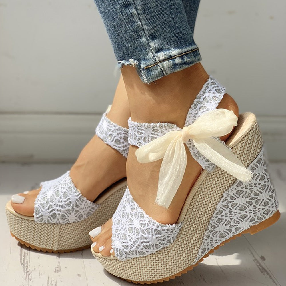 Women Wedges Heeled Shoes 2021 Summer Sandals - B.O.S.S. Collection