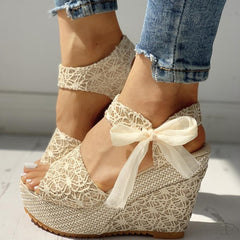 Women Wedges Heeled Shoes 2021 Summer Sandals - B.O.S.S. Collection