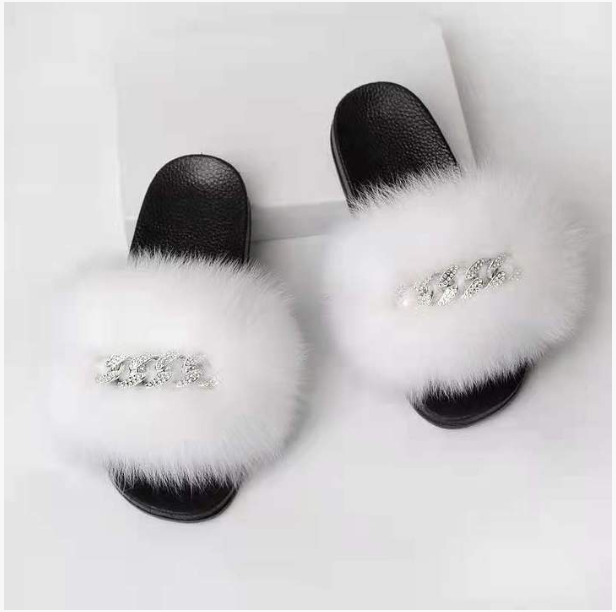 Fox Fur Slippers - B.O.S.S. Collection