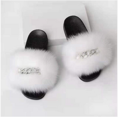 Fox Fur Slippers - B.O.S.S. Collection