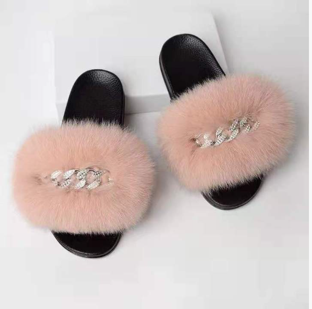 Fox Fur Slippers - B.O.S.S. Collection