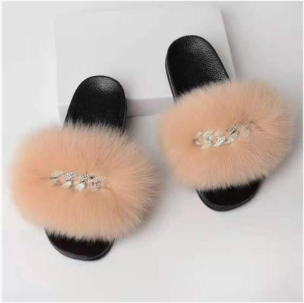 Fox Fur Slippers - B.O.S.S. Collection