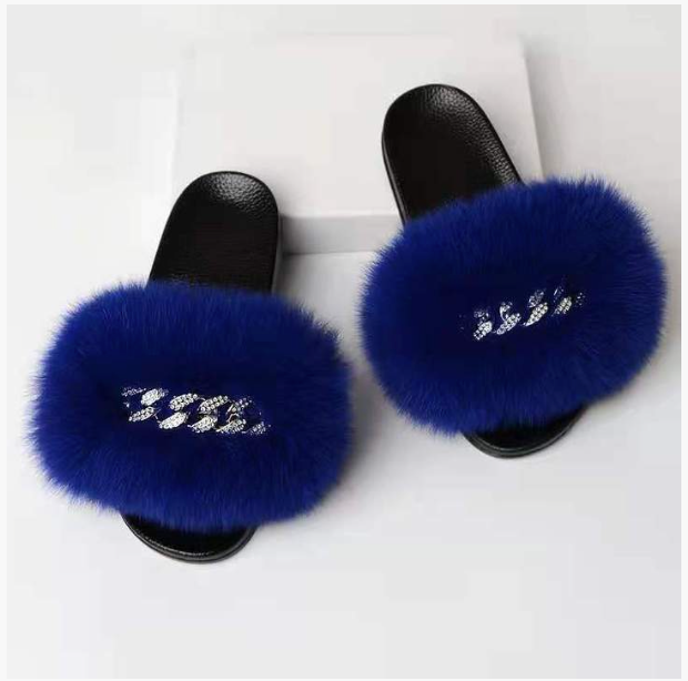 Fox Fur Slippers - B.O.S.S. Collection