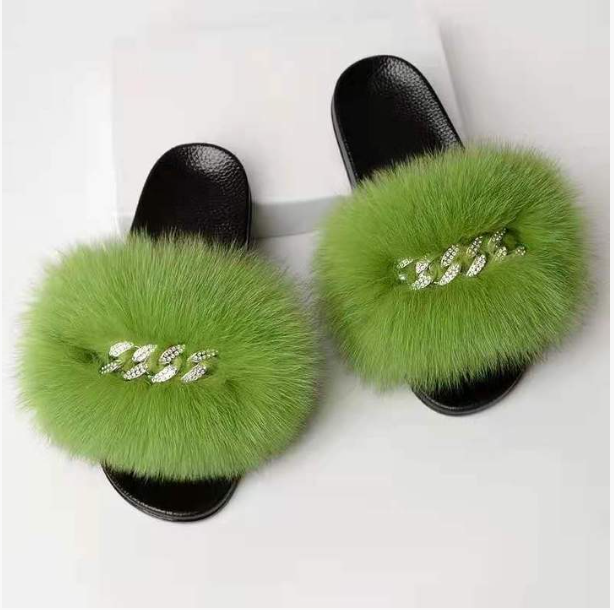 Fox Fur Slippers - B.O.S.S. Collection