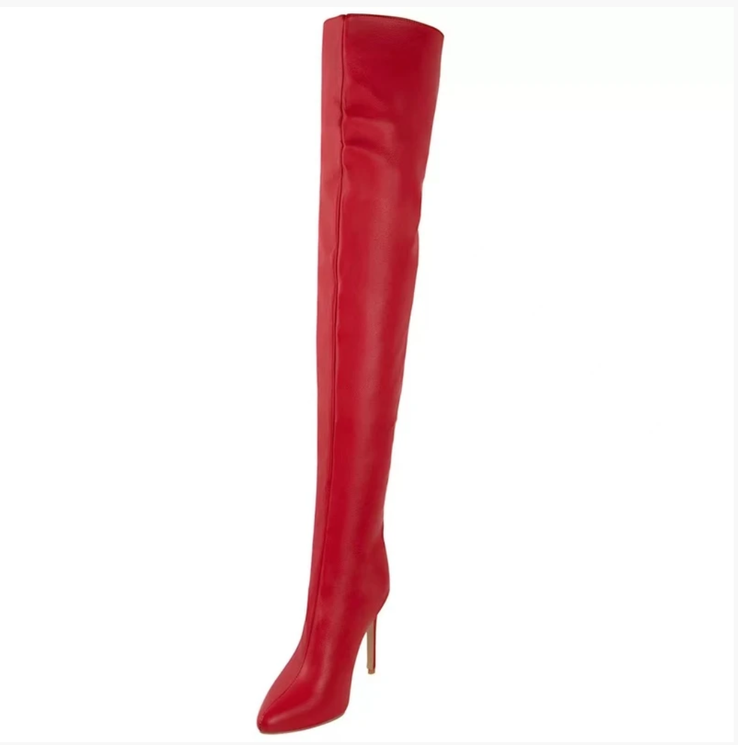 Over The Knee Heeled Boots - B.O.S.S. Collection