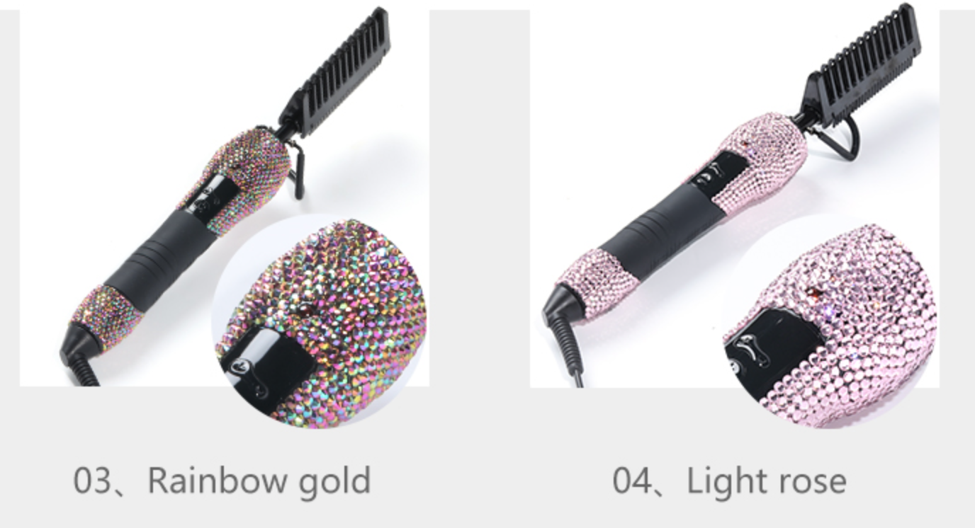 Diamond Color Straightener Comb - B.O.S.S. Collection