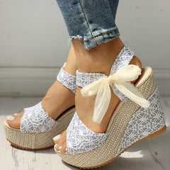 Women Wedges Heeled Shoes 2021 Summer Sandals - B.O.S.S. Collection